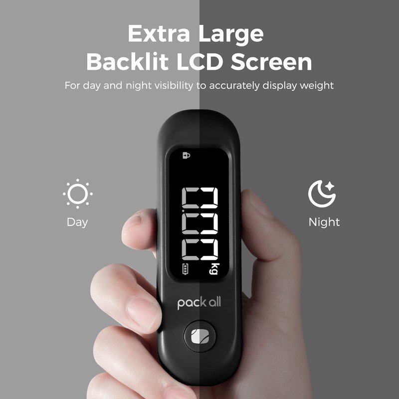 pack all 110 Lbs Luggage Scale, Digital Handheld Baggage Scale,