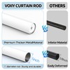 VOIIY 2 Pack Curtain Rods for Windows 48 to 84