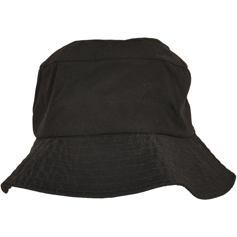 Flexfit Unisex Elastic Adjuster Bucket Hat, black
