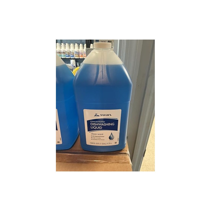 Swan Clean Scent Concentrated Dishwashing Liquid, 2X Formula, Blue, 1