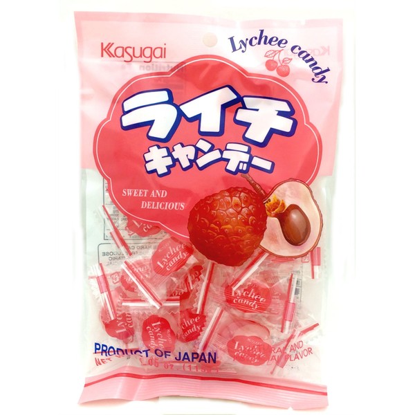 Kasugai Candy, Litchi, 4.5-Ounce Packages (Pack of 12)