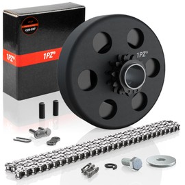 1PZ CK2-JG4 Go Kart Clutch 5/8" Bore 11 Tooth with #35 Chain and Accessories for Predator 212 Clutch 11T Centrifugal Clutch Perfect for Go Kart, Minibike and Fun Kart Engine