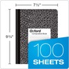 Oxford Composition Notebooks, Wide Ruled Paper, 9-3/4" x 7-1/2", Black