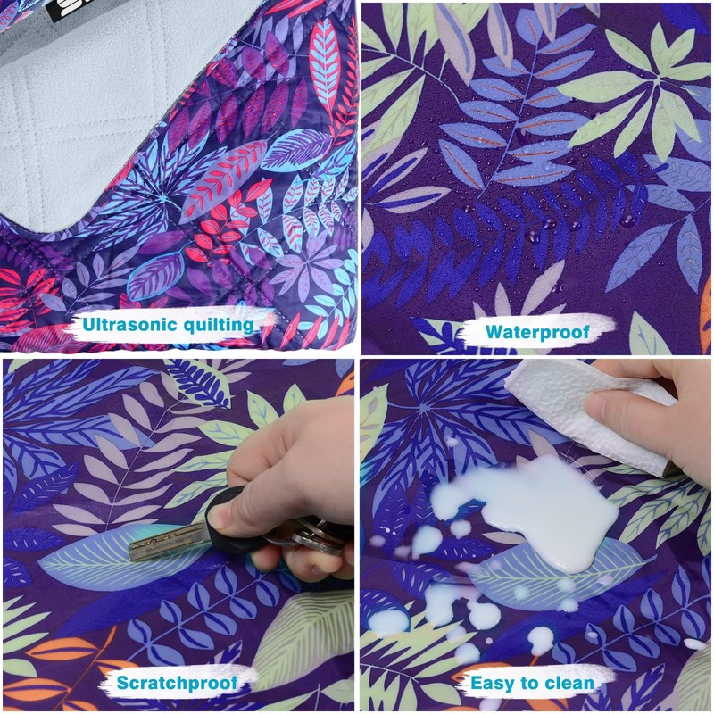 Outdoor Waterproof Blanket Nylon Fleece Picnic Mat – Extra Large