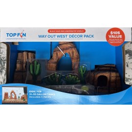Top Fin Way Out West Aquarium Decor Pack   Fish Tank decor NIB
