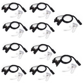 (10-Pack) XPR3300e Earpiece Mic for Motorola XPR3000 XPR3300 XPR3500 XPR3500e XIR P6600 XIR P6620 DP2400 DP2600 Two-Way Radio Walkie Talkie