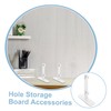 VILLFUL Pegboard Mount Bracket 2pcs Desk Accessories Heavy Duty Metal