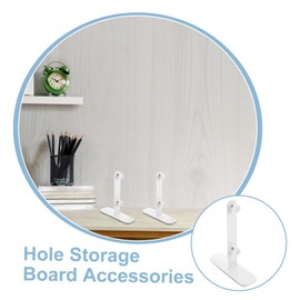 VILLFUL Pegboard Mount Bracket 2pcs Desk Accessories Heavy Duty Metal T-Shaped Stand for Office Display