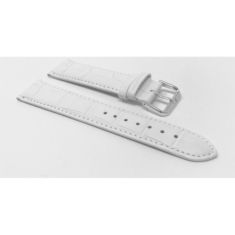 Bandini 14mm Womens Italian Leather Watch Band Strap - White