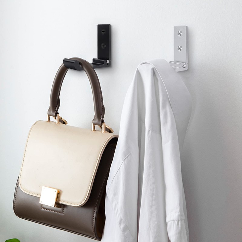 Leryati Pack of 2 Folding Hooks, Foldable Wall Hooks, 90°