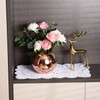Feyarl 2 Pcs Rectangle Doilies Handmade Crochet Cotton Table Doilies