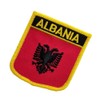 Parche bordado de la bandera internacional de Albania, parches tácticos
