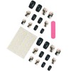 Press on Nails Medium Square, Dark Green Fake Nails with