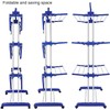 Bigzzia Clothes Drying Rack, Folding Stainless Steel Drying Rack Clothing