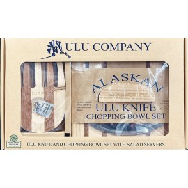 Ulu Company New Ulu Knife and Chopping Bowl with Salad Claws
