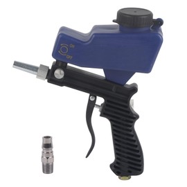 Sandblasting Gun, Sandblaster Gun Kit Portable Feed Sandblasting Gun Pneumatic Sandblasting Set Air Sand Spray, Power Sand Blasters