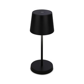 BRILONER - LED Table Lamp Wireless Dimmable Bedside Lamp Touch Desk Lamp Reading Lamp Table Lamp Outdoor and Indoor USB-C Camping Lamp Warm White Light Black 10.5 x 26 cm