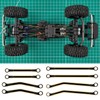 JGGZONE 8PCS TRX4M Brass High Clearance Chassis Links Set Black