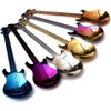 Guitar Coffee Teaspoon, 6-Piece Stainless Steel Teaspoon Dessert Spoon Stirring