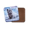 1 x Adorable Blue Kitten Coaster - British Shorthair Cat