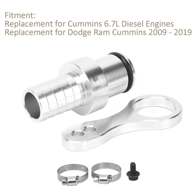 Coolant Bypass Hose Barb Adapter Kit Replacement for Dodge Ram