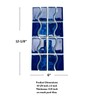 Tenedos Marble Blue Wavy Glossy Porcelain Lineup Border Pool Wall