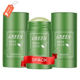 Clean 3PCS Green Tea Mask Sticks Facial Cleansing Oil Acne Blackhead Remove Deep Clean