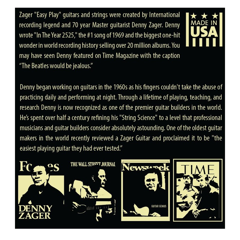 Zager Easy Play Acoustic Guitar Strings – Fits Martin, Taylor,