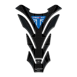 labelbike - 3D Tank Pad Sticker Motorcycle Decoration and Protection in Resin Compatible with Triumph Trident 660 2021-2024 - Color Blue