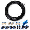 Pneumatic Tubing Black PU Air hose Pipe Tube Kit 6mm