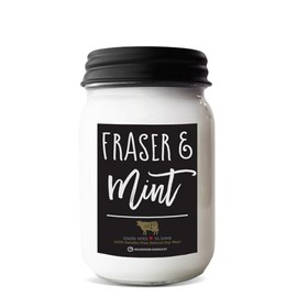 Milkhouse Candle Company, Farmhouse Collection, 13 Ounce Mason Jar, Fraser & Mint