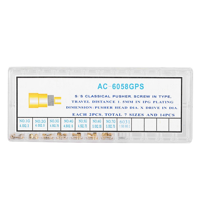 ScrewIn Type Watch Crown Chronograph Button Watch Pusher Accessory AC6058GPS