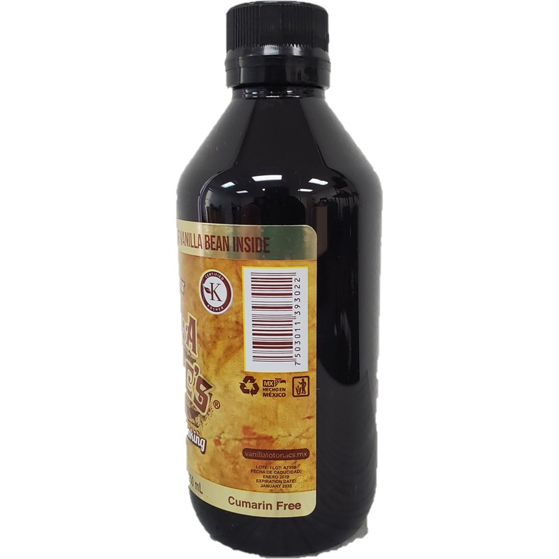 Mexican Vanilla Totonac’s Bottle - Pure Imported Vanilla Extract (Dark: