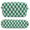 SOIDRAM Checkered Makeup Bag and Brush Storage Bag - Large