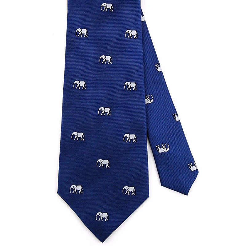 [COLORATA] Carolata Animal Pattern Necktie (100% Silk / Jacquard Woven),