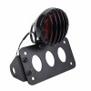 Gearzaar Side Mount License Plate Bracket Motorcycle LED-Light Holder For