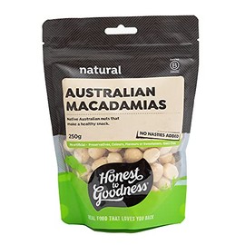 Honest to Goodness Australian Macadamias Raw, 250 Grams: Deliciously Creamy and fabulously Heart Healthy!! Perfect for Snacking or Adding to Any Dish.