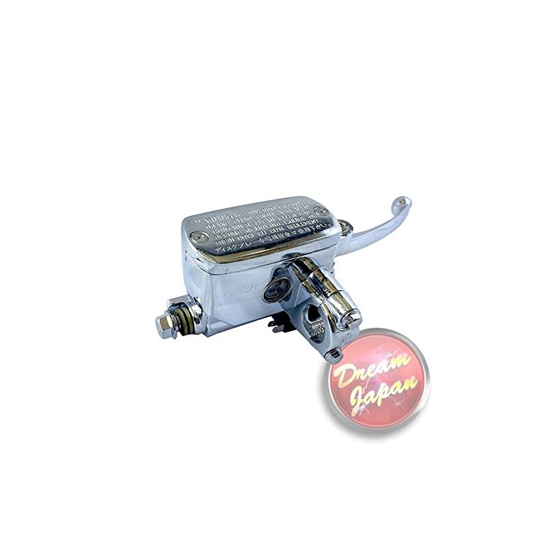 Motorcycle Brake Clutch Lever Master Cylinder Set Plated for 0.9