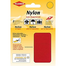 Kleiber + Co.GmbH Nylon Patches Synthetic Fibre Red Approx. 10 cm x 12 cm