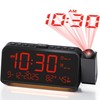 Roxicosly Projection Alarm Clock for Bedroom Ceiling, 118 dB Super