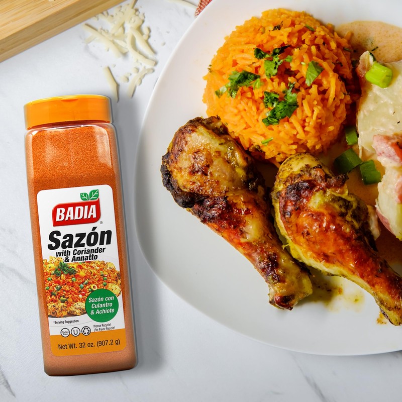 Badia Sazon with Coriander and Annatto, 32 oz - Latin