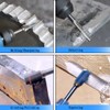 Luo ke 4 Pcs Ball Shape Aluminum Cutting Burr Set