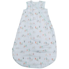 Loulou Lollipop Lightweight Muslin Wearable Baby Blanket Sleeping Bag, Unisex Infant Toddler, 0.5 TOG, 2-Way Zipper Girl Boy Sleepsack (Ice hockey, 18-36 M)