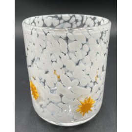 Anthropologie Icon Juice Glass Confetti Edition Sun 17.25 Oz. 4.5”x3.5” NIB