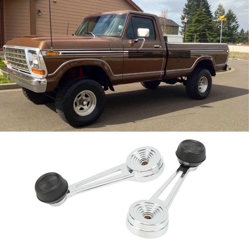 Pair of Interior Window Crank Handle 12745409 Replacement for Ford