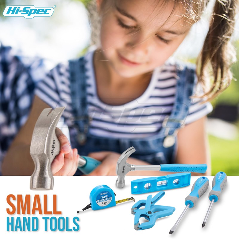 Hi-Spec 16-Piece Children’s Tool Kit with Child-Size Tool Belt, Genuine