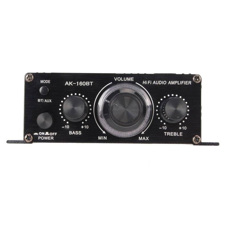 Bluetooth 5.0 Power Amplifier, 200W Stereo Audio Amplifier Receiver, 2