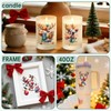 24PCS Christmas Deer UV DTF Cup Wrap Stickers