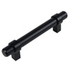 Cosmas 161-3FB Flat Black Euro Style Cabinet Bar Handle Pull