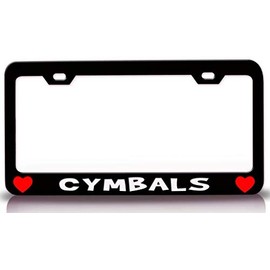 Custom Brother - Cymbals Musical Musician Metal Car SUV Truck License Plate Frame Bl m41